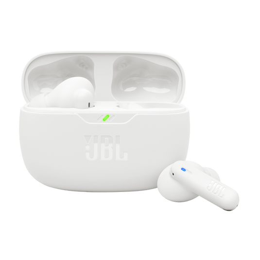 White Custom JBL Vibe Beam 2 True Wireless Earbuds - Corporate Gifts
