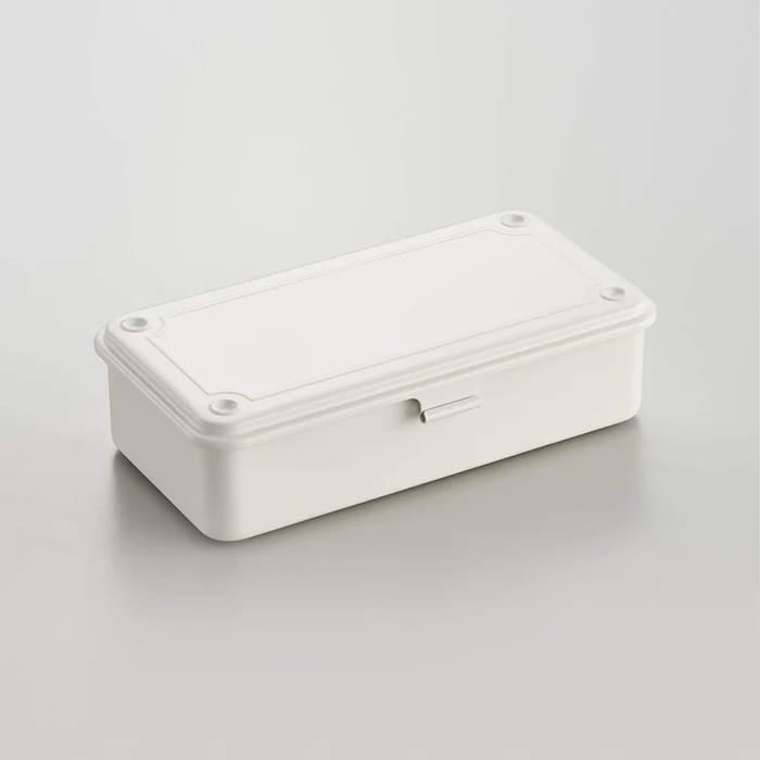 White Custom Toyo Steel Stackable Storage Box T-190 - Corporate Gifts
