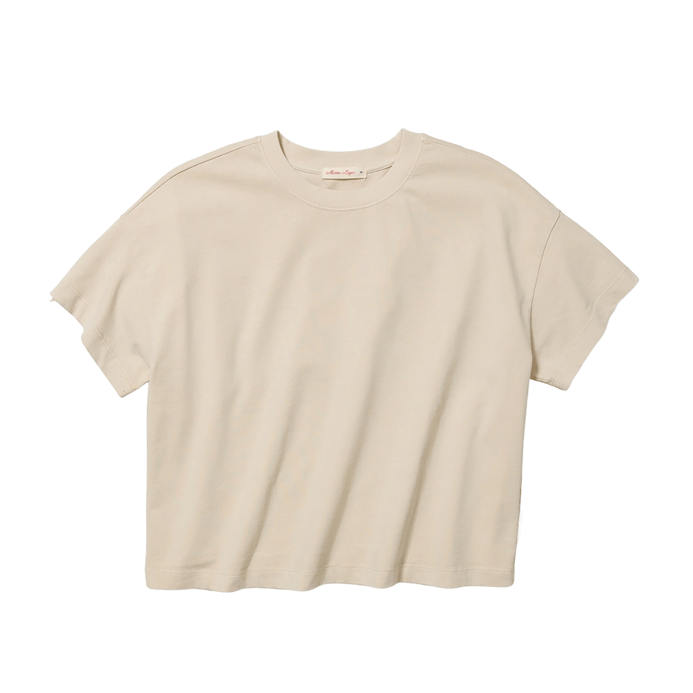 Whitecap / XL Custom Marine Layer Women's Luxe Jersey Relaxed Tee - Corporate Gifts