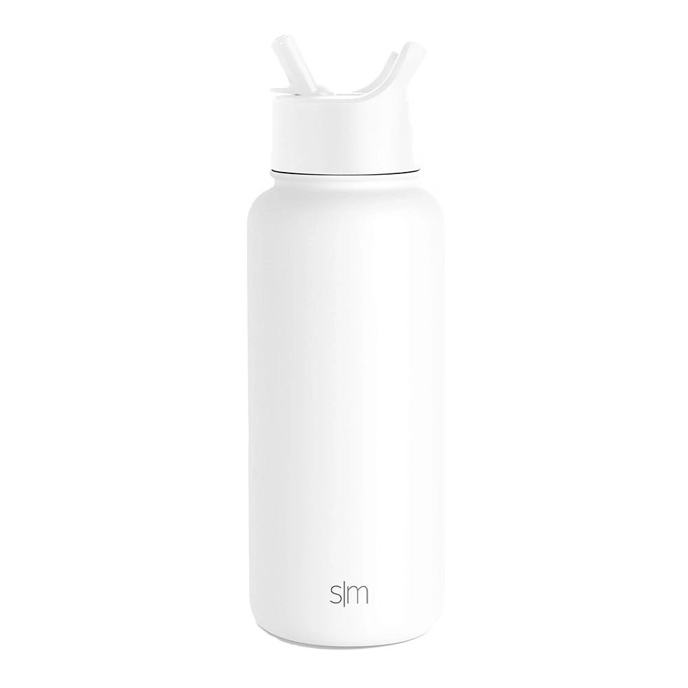 Winter White Custom Summit Water Bottle With Straw Lid - 32oz - Corporate Gifts