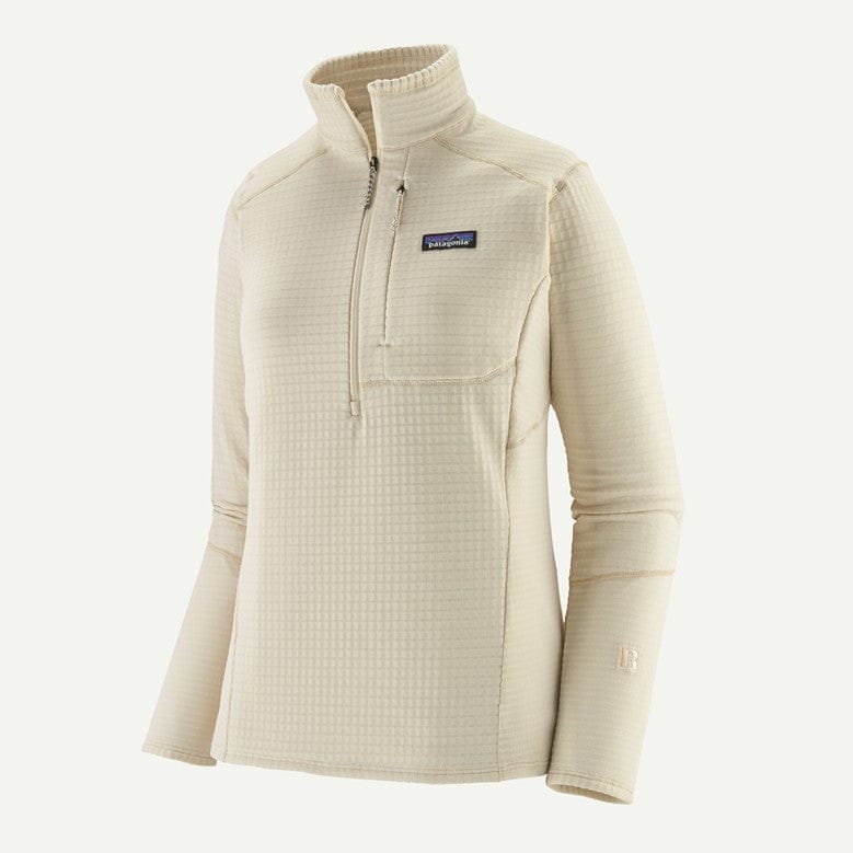 Wool White / XS Custom Patagonia Women's R1 Pullover - Corporate Gifts
