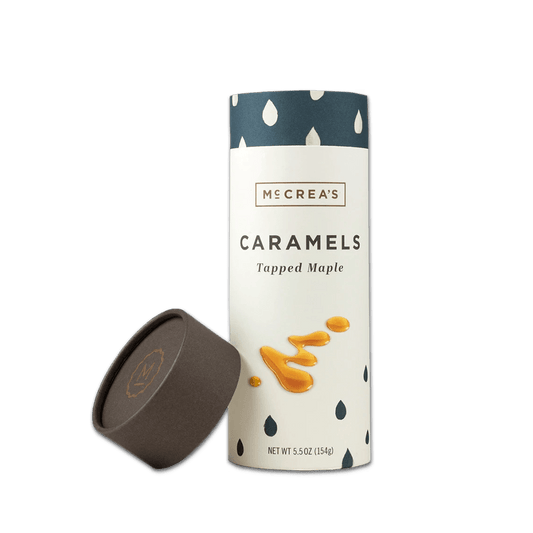 5.5oz Tube Custom Tapped Maple Caramels - Corporate Gifts