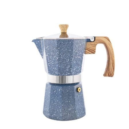 6 Cup / Indigo Blue Custom Moka Pot Coffee Maker
