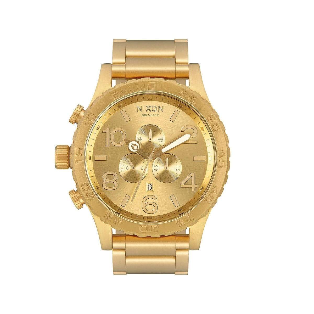 All Gold Custom Nixon 51-30 Chrono Watch