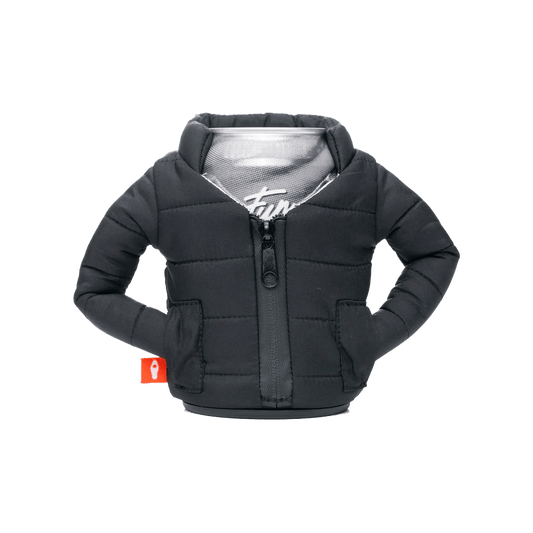 Black Custom Puffin Puffy Coozie - Corporate Gifts