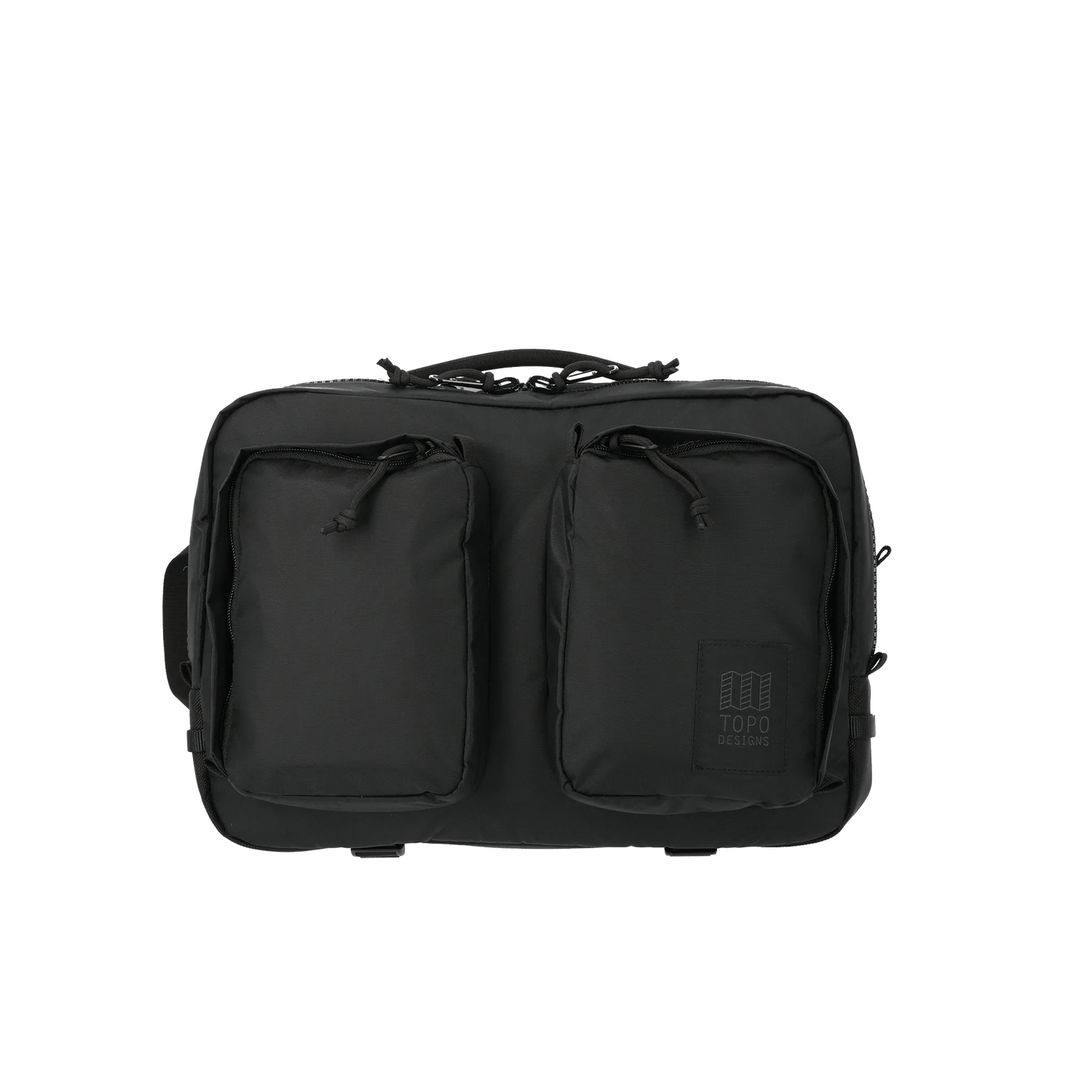 Black Custom TOPO Designs Global Briefcase