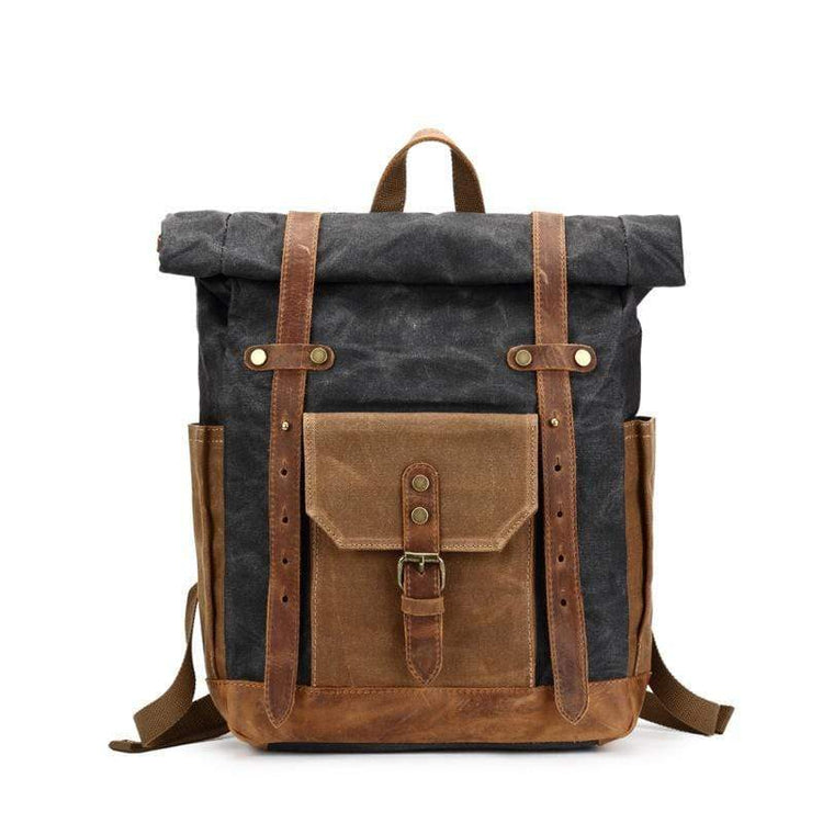 Waxed Canvas & Leather Rucksack | Corporate Gifts | Clove & Twine