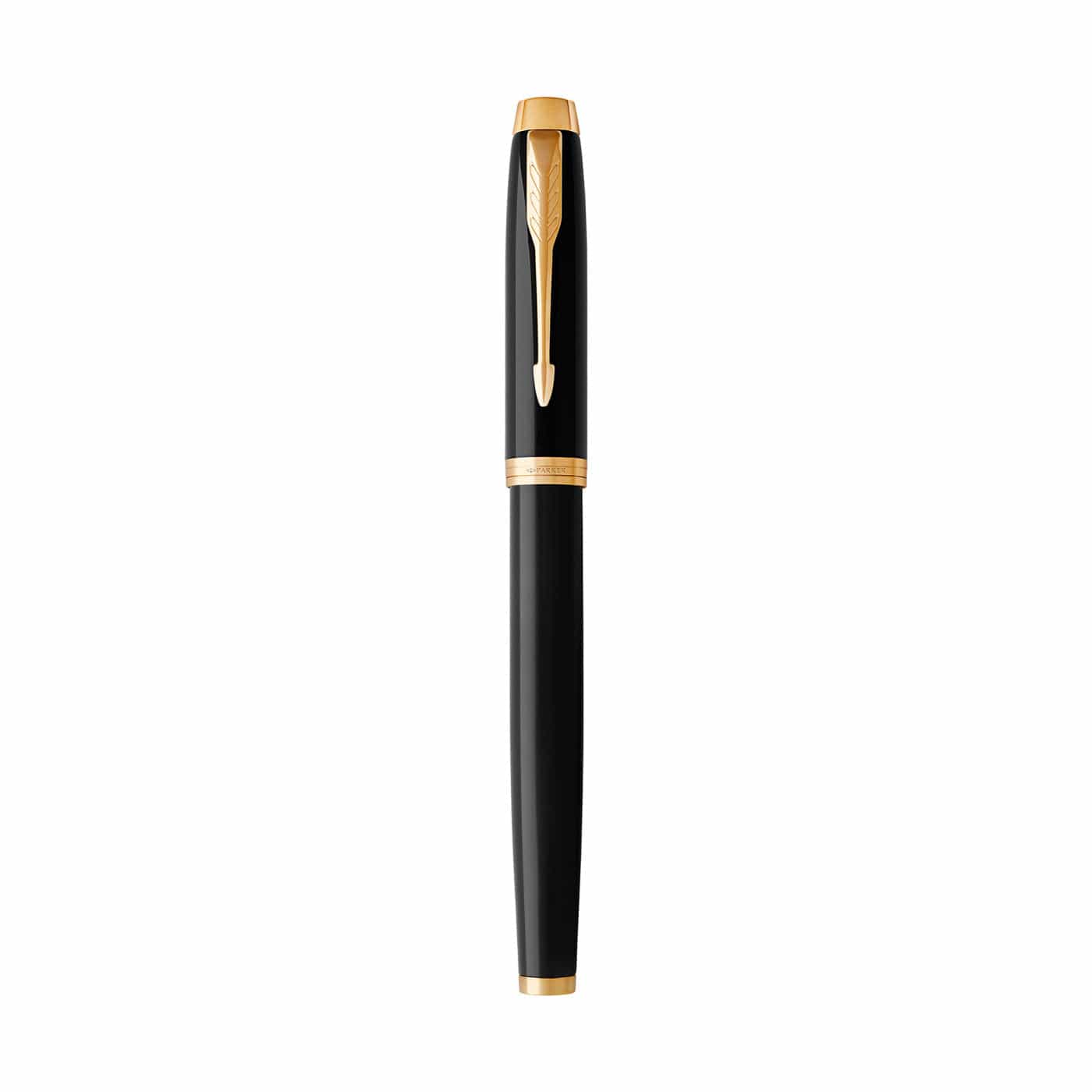 Black /Gold Custom Parker IM Rollerball Pen