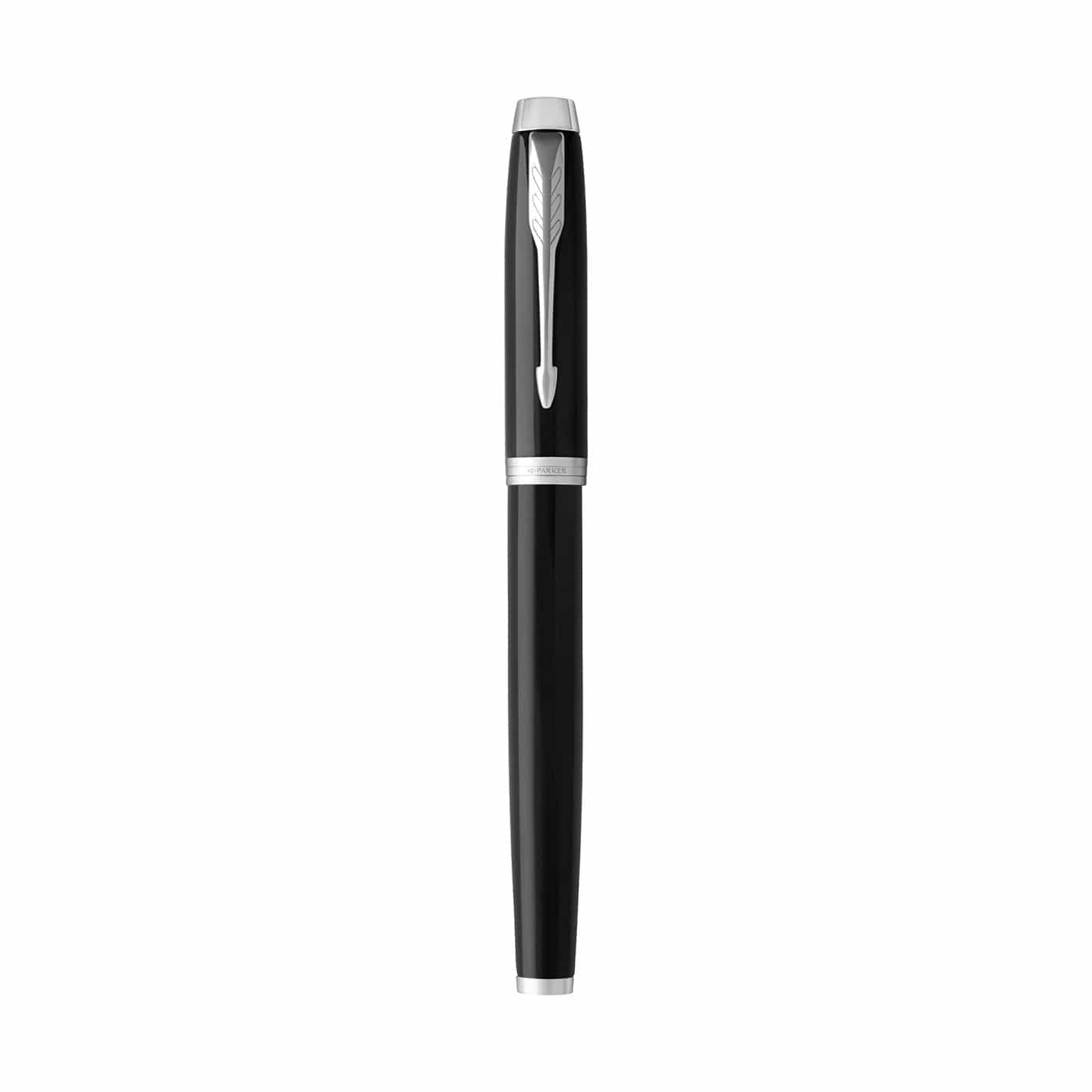 Black / Silver Custom Parker IM Rollerball Pen