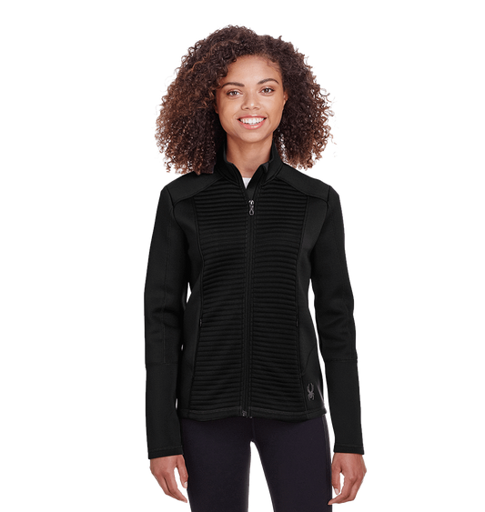 Black / SM Custom Spyder Ladies' Venom Full-Zip Jacket - Corporate Gifts