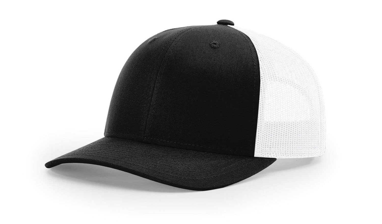 Black/White Custom Low Pro Trucker Hat