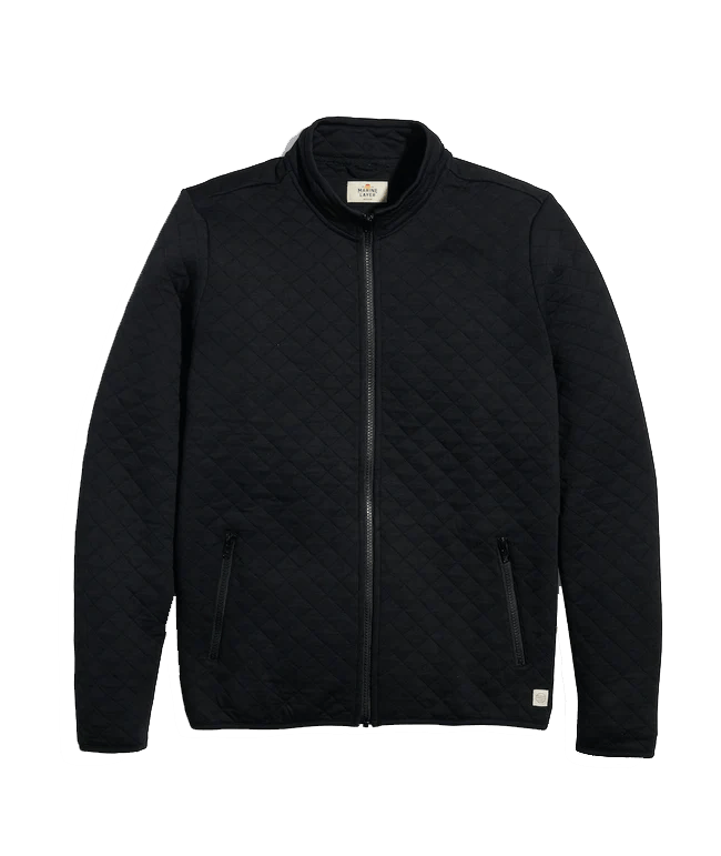 Black / XS Custom Men's Corbet Full Zip Jacket