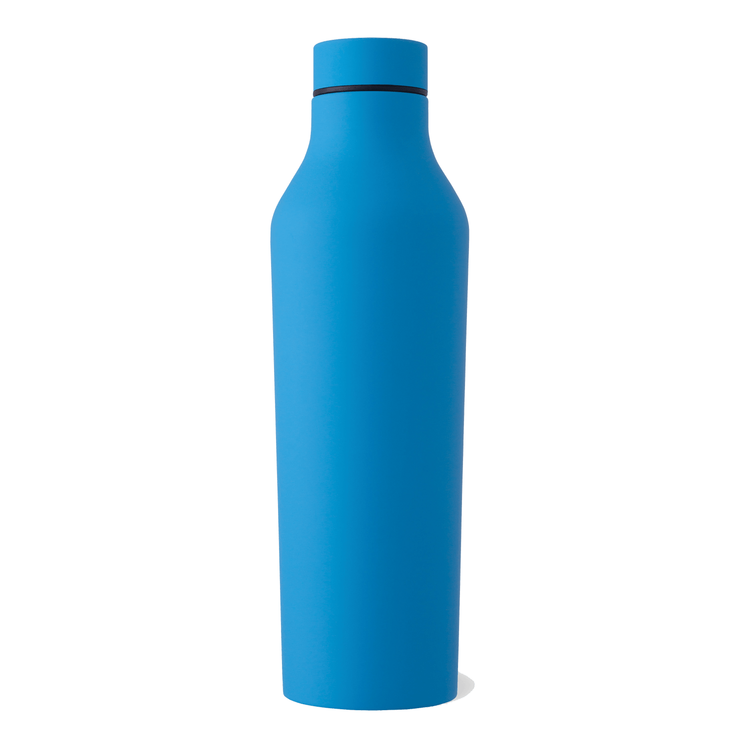 Blue Custom Soft Touch Water Bottle