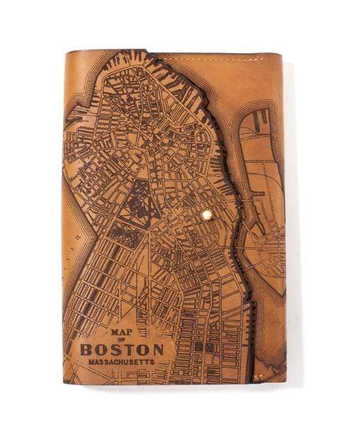 Boston Custom Leather Map Journals