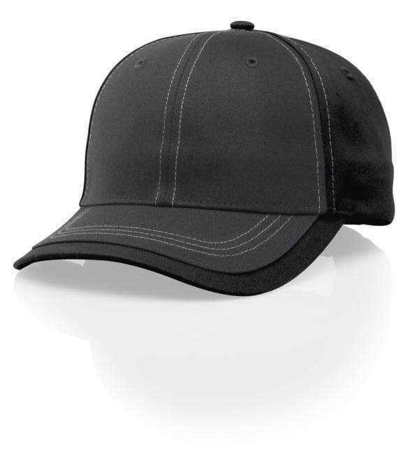Charcoal/Black Custom Cotton Adjustable Cap