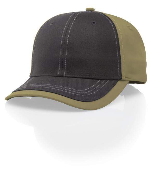 Charcoal/Gold Custom Cotton Adjustable Cap