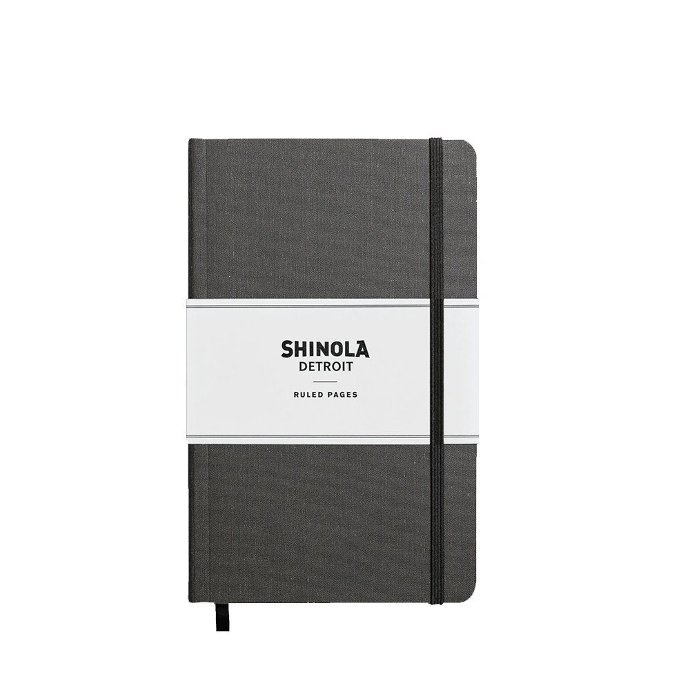 Charcoal Gray Custom Shinola Journal - Softcover, Medium