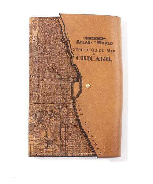 Chicago Custom Leather Map Journals