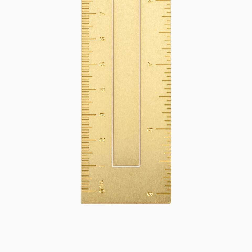 Custom Brass Bookmark Ruler