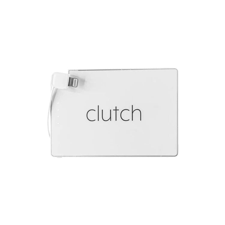 White / Lightning (iPhone) Custom Clutch Portable Charger - Corporate Gifts