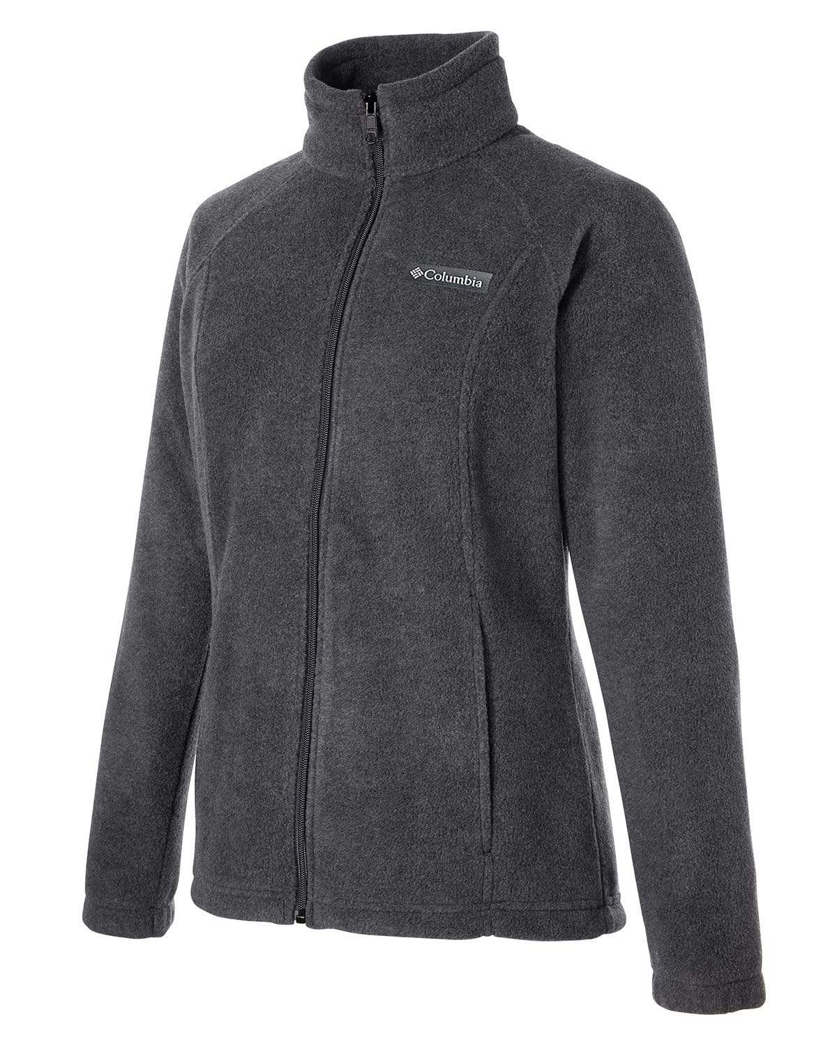 Grey Columbia Women's Benton Springs Full Zip Fleece Custom
