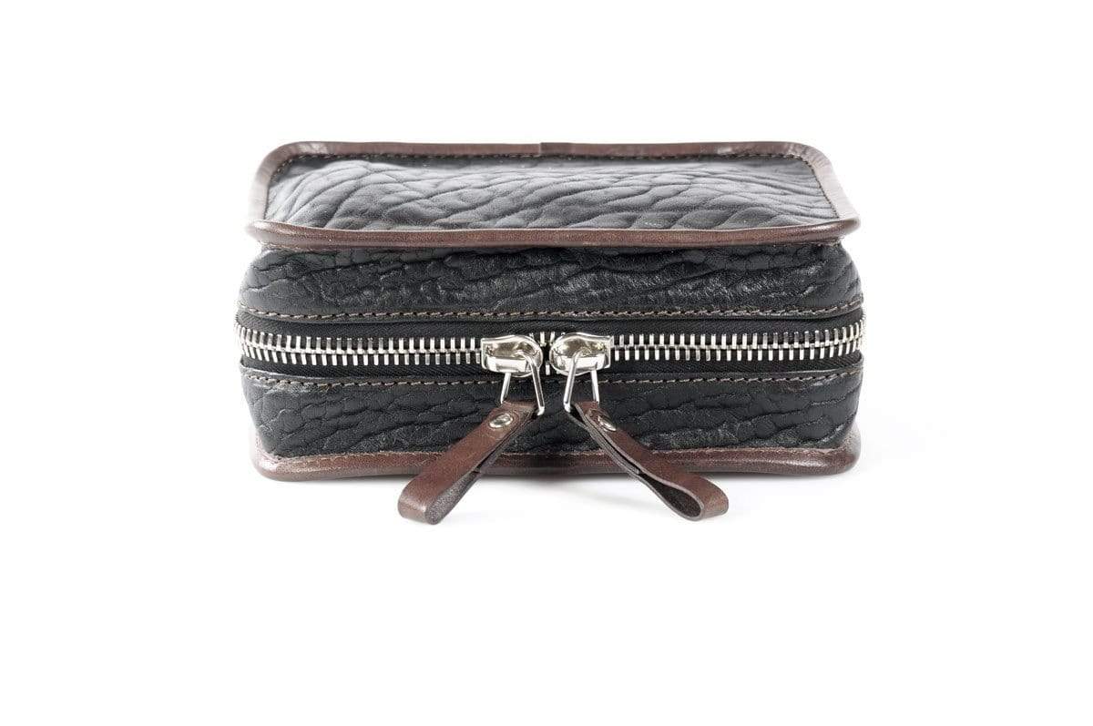 Custom Handmade Buffalo Leather Carryall Tech Kit