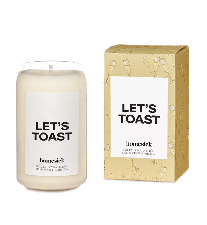 Homesick Let's Toast Candle Corporate Gifting Clove & Twine