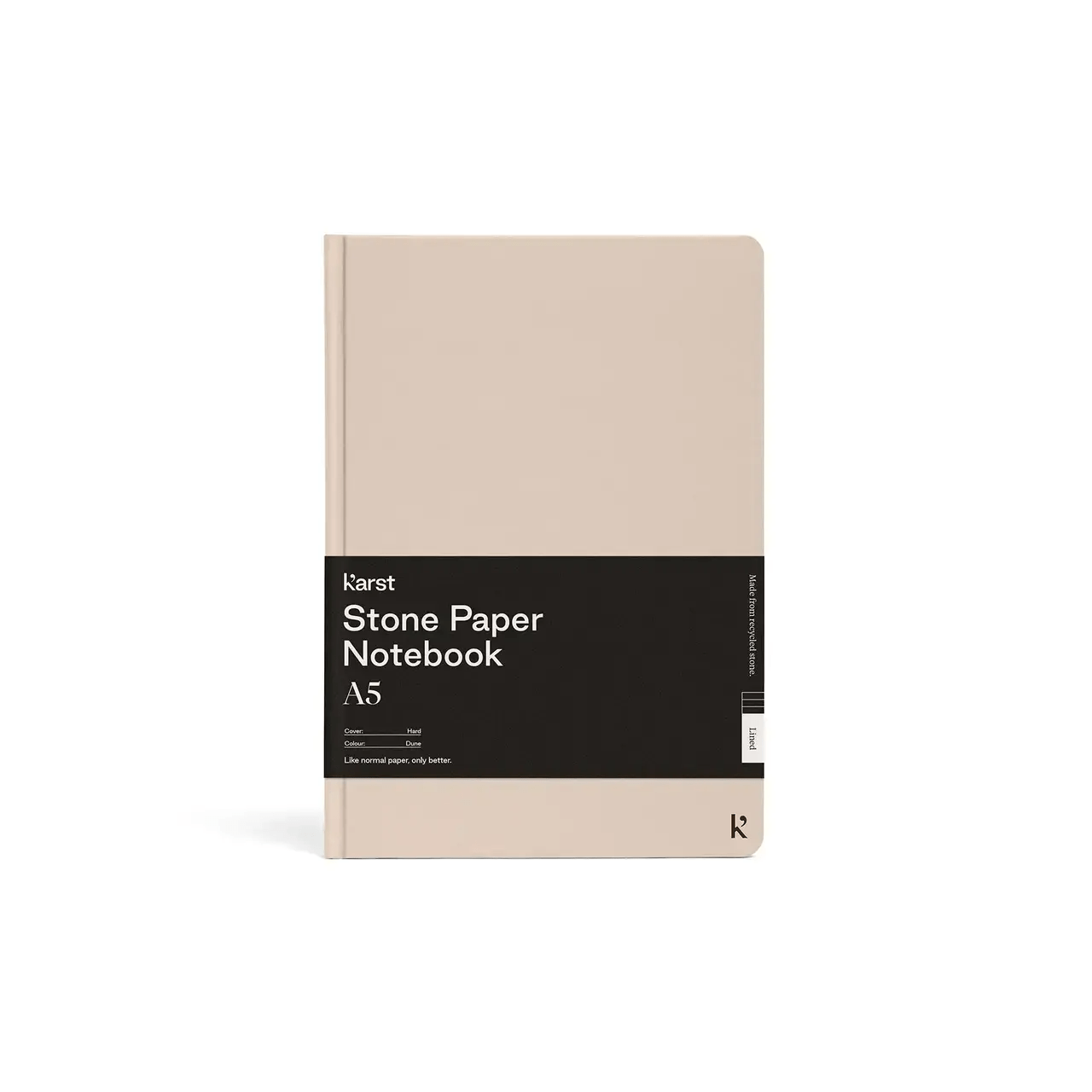 Agood Company Stone Paper Notebook - A5 Hardcover, Grass Green Blank