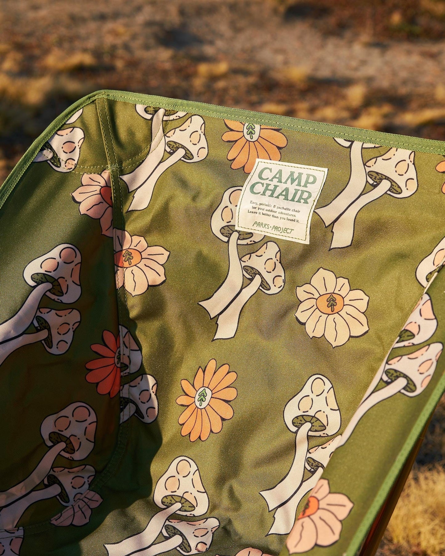 Custom Parks Project Shrooms Packable Camp Chair