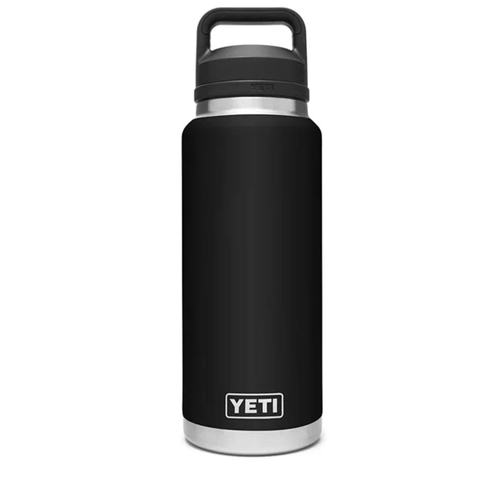 REAL YETI 36 Oz. Laser Engraved White Yeti Rambler Bottle Personalized  Vacuum Insulated YETI With Chug Cap 