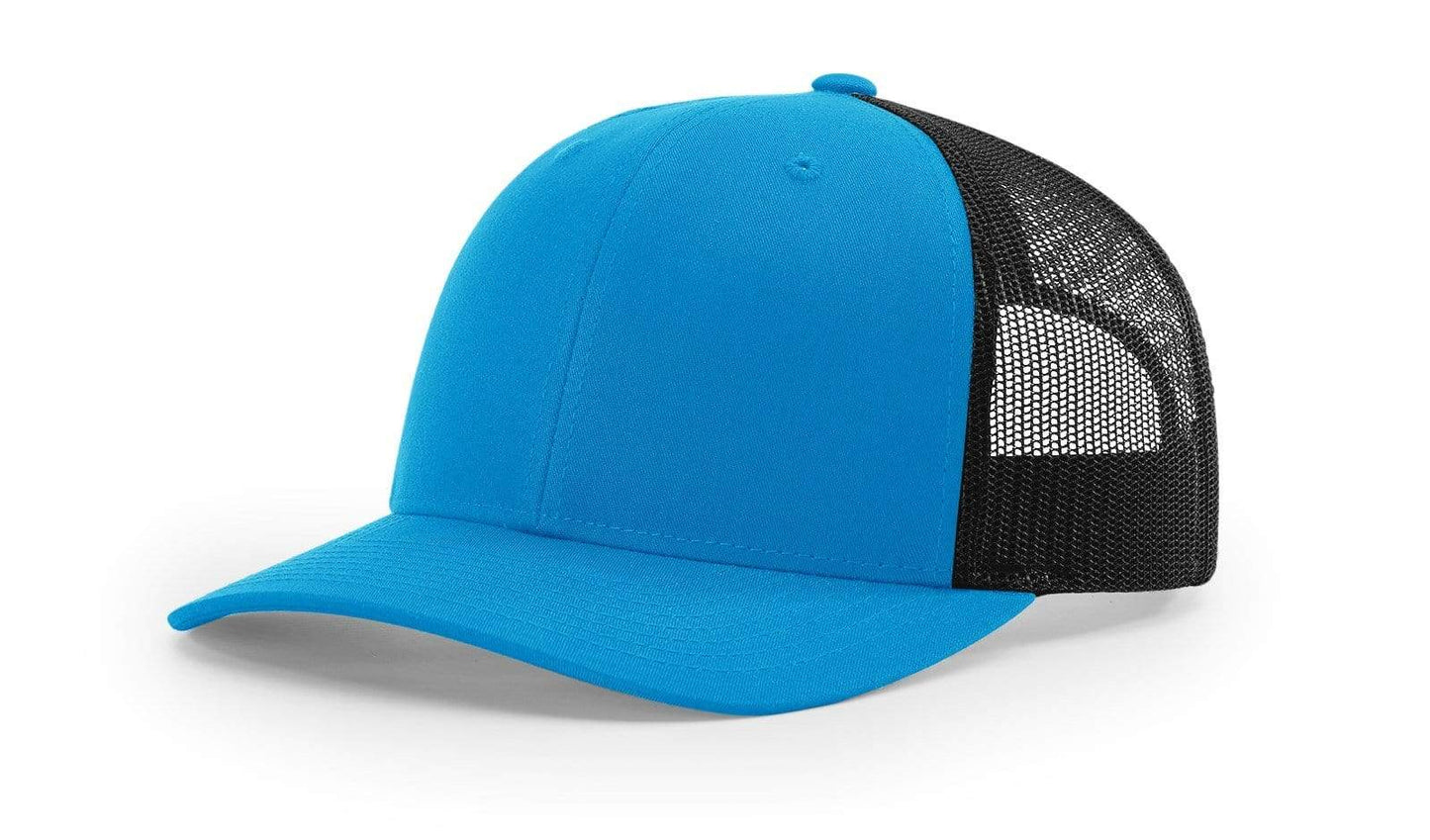 LAZRUS Golf Snapback Hats, Black with Blue Logo Trucker