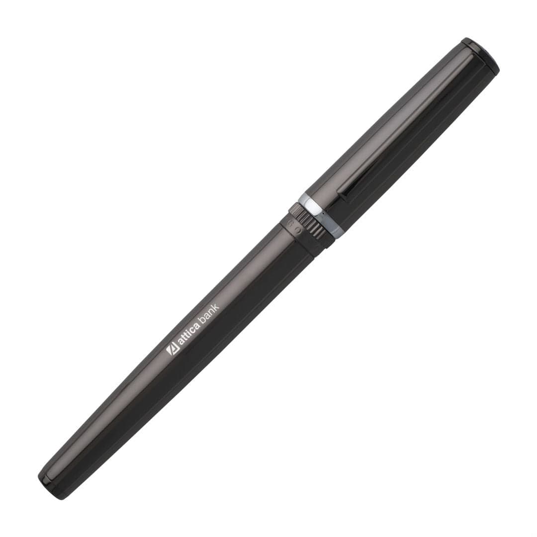 Dark Chrome Custom Hugo Boss Gear Rollerball Pen