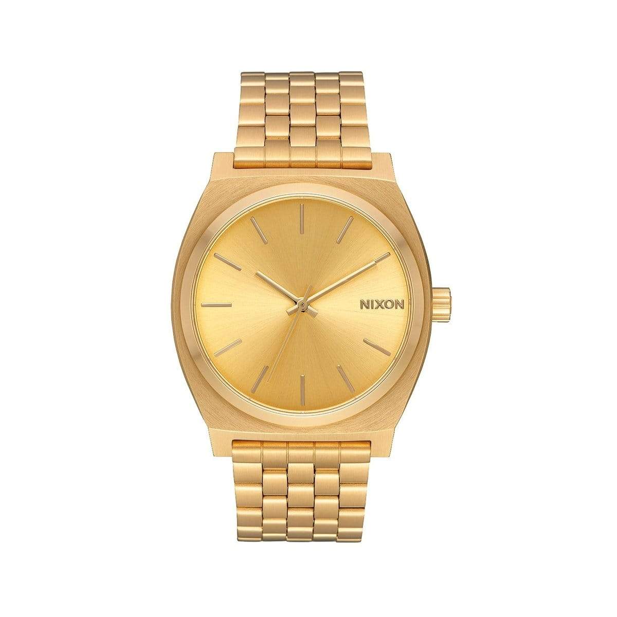Gold Custom Nixon Time Teller Watch