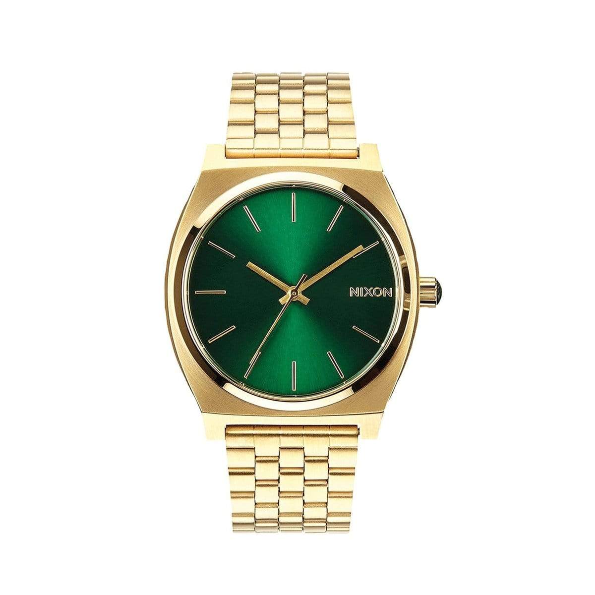 Gold/Green Sunray Custom Nixon Time Teller Watch