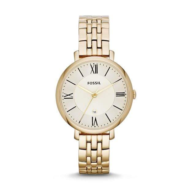 Gold-Tone Stainless Steel Custom Fossil Jacqueline Ladies Watch