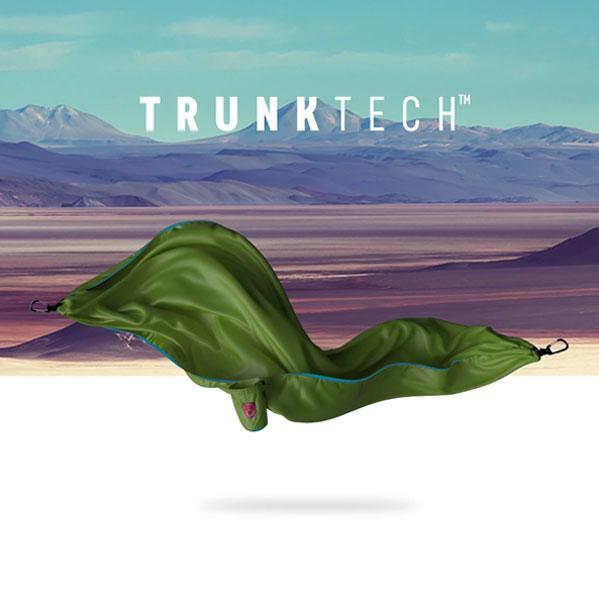 Green/Aqua Custom Trunk Tech Double Hammock