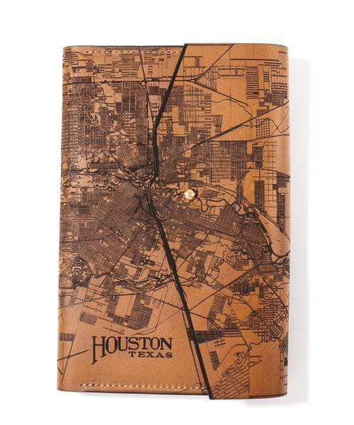 Houston Custom Leather Map Journals