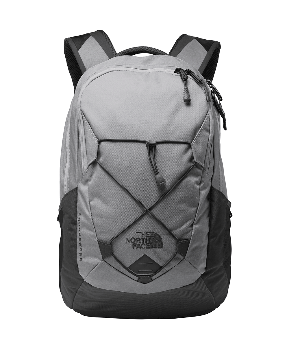Mid Grey/Asphalt Grey Custom The North Face Groundwork Backpack