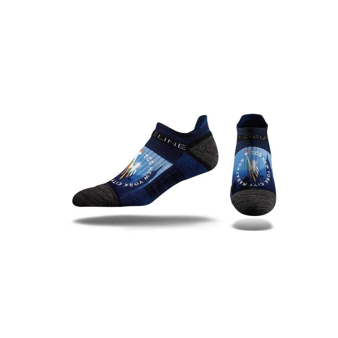 Navy / Ankle Custom Custom Printed Premium Socks