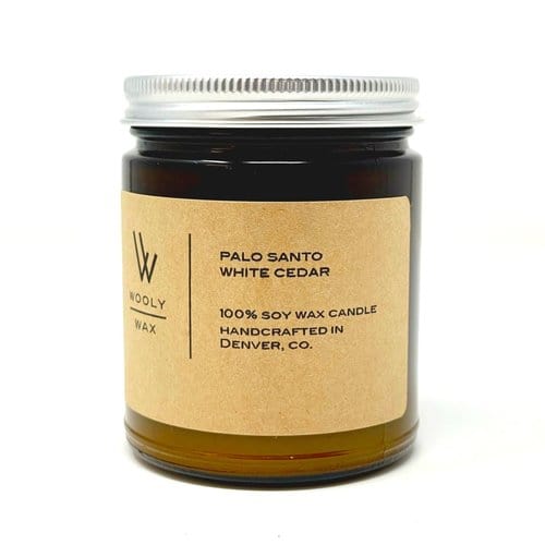 Palo Santo | White Cedarwood / 8 oz Custom Wooly Wax Candle