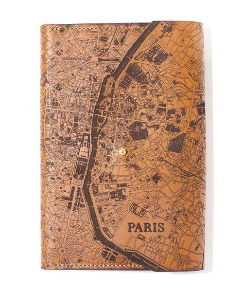 Paris Custom Leather Map Journals