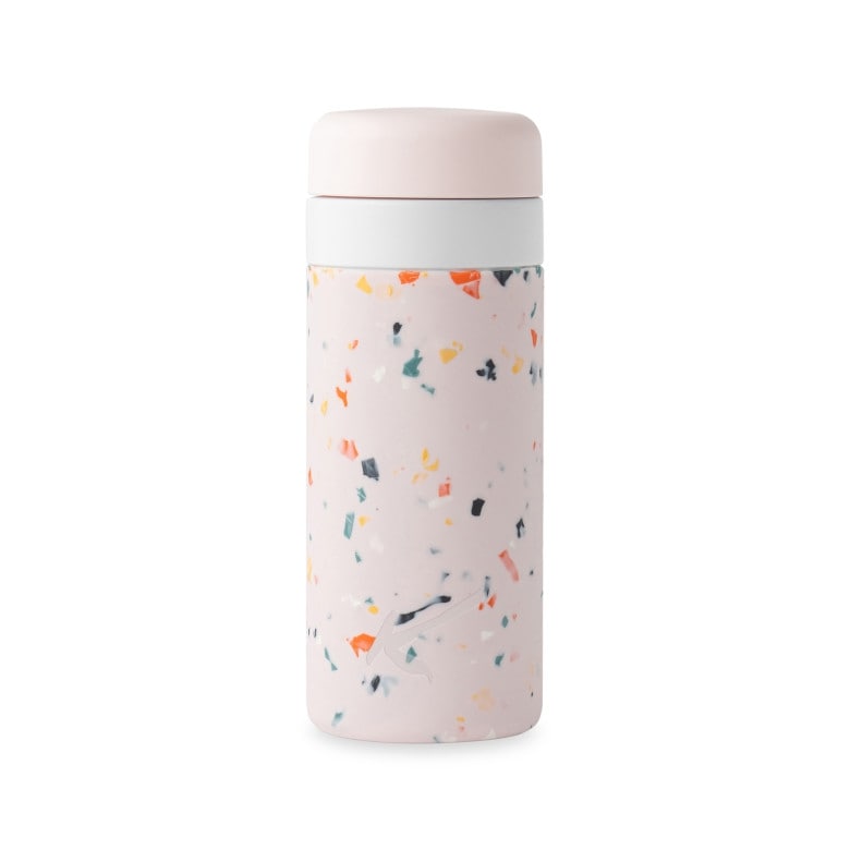 Pink Terrazzo Custom W&P Porter Ceramic Insulated Bottle