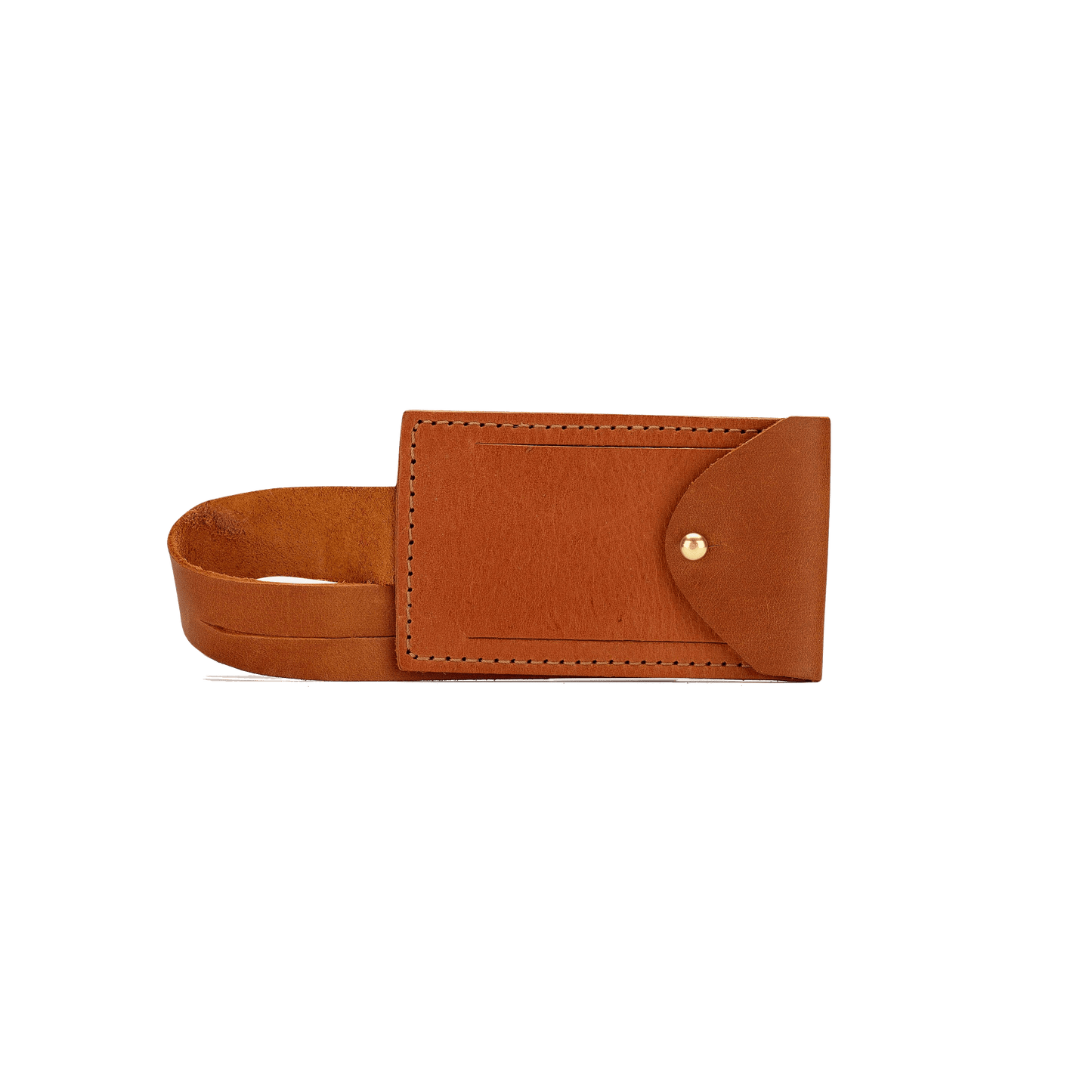 Rust Brown Custom Parker Clay 805 Luggage Tag