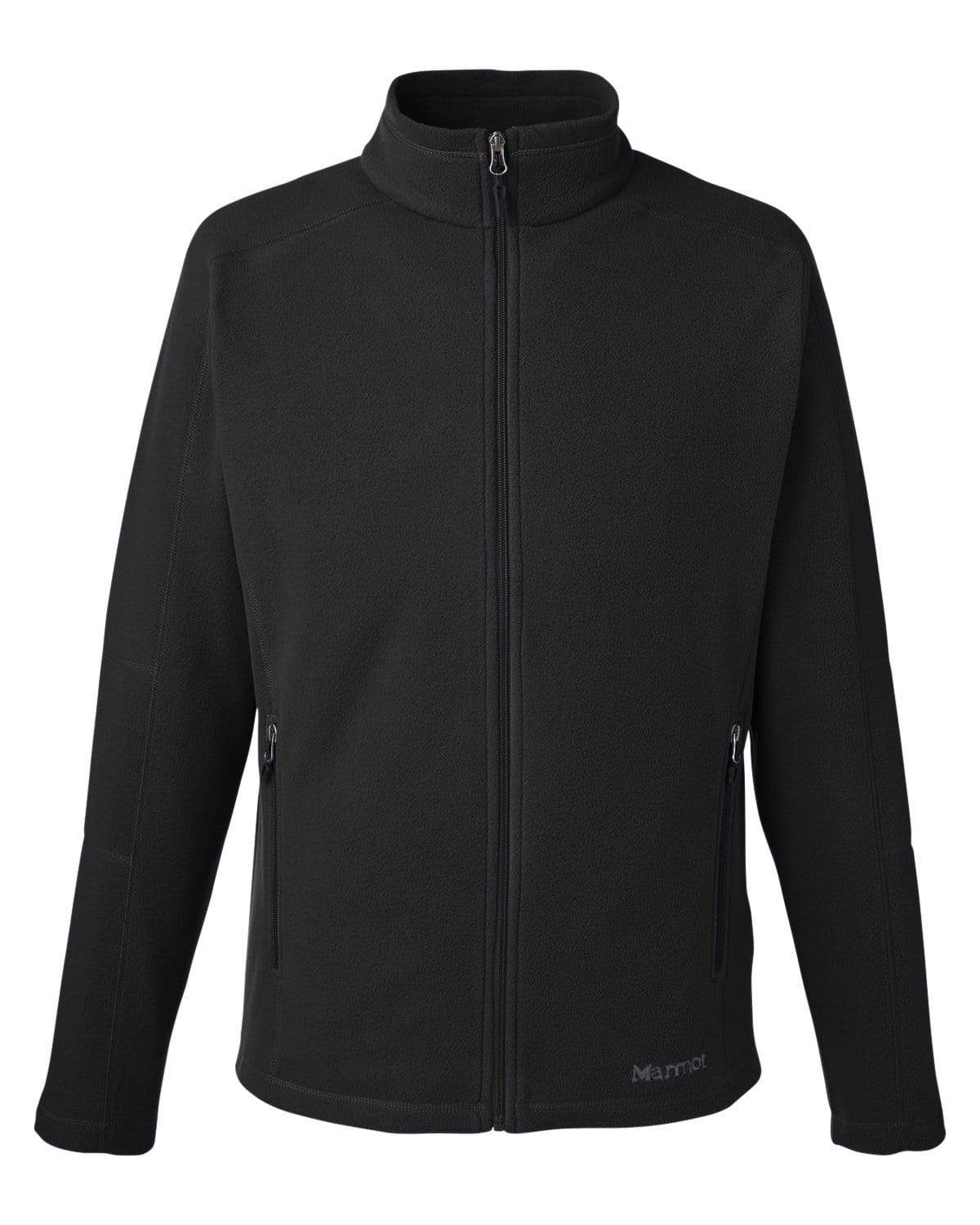 S / Black Custom Marmot Rocklin Fleece Full-Zip Jacket