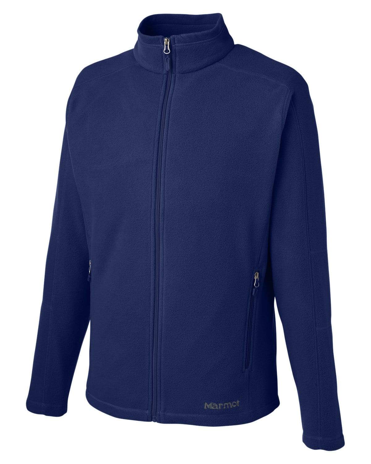 S / Navy Custom Marmot Rocklin Fleece Full-Zip Jacket