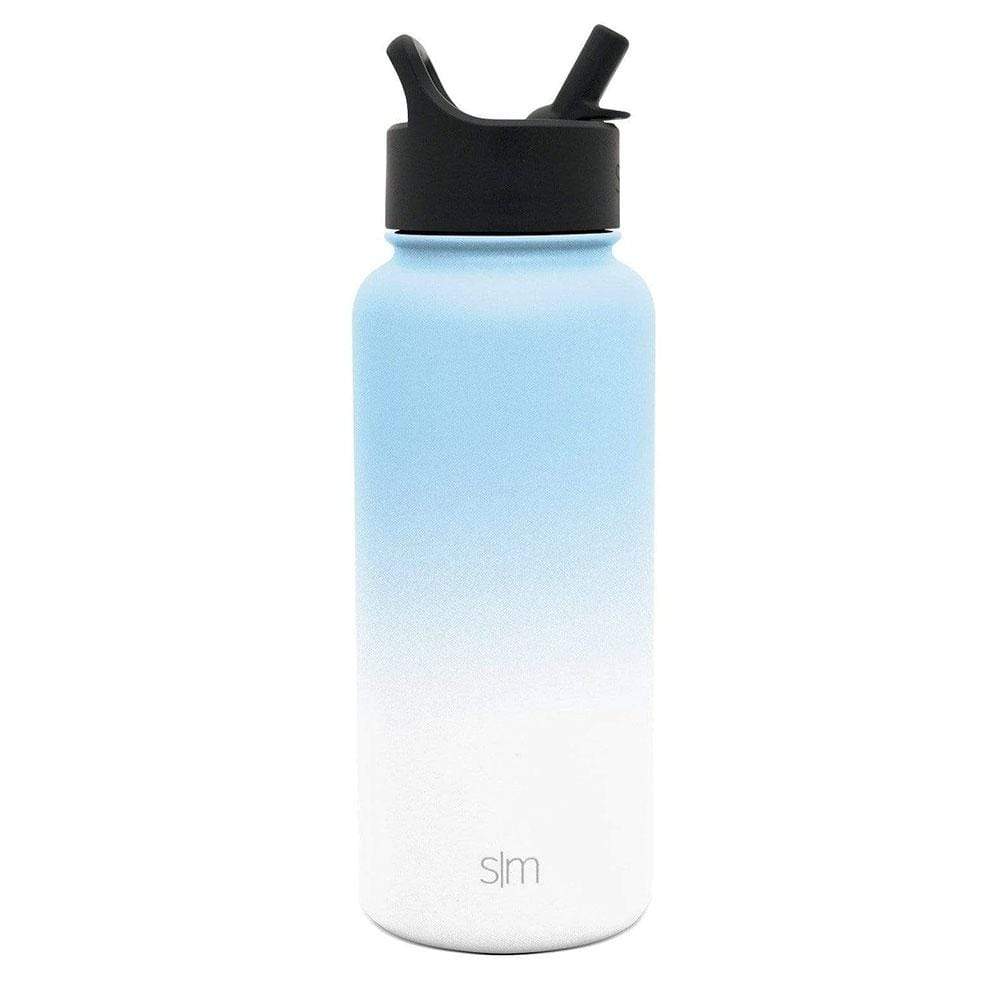 Santorini Breeze Custom Summit Water Bottle With Straw Lid - 32oz