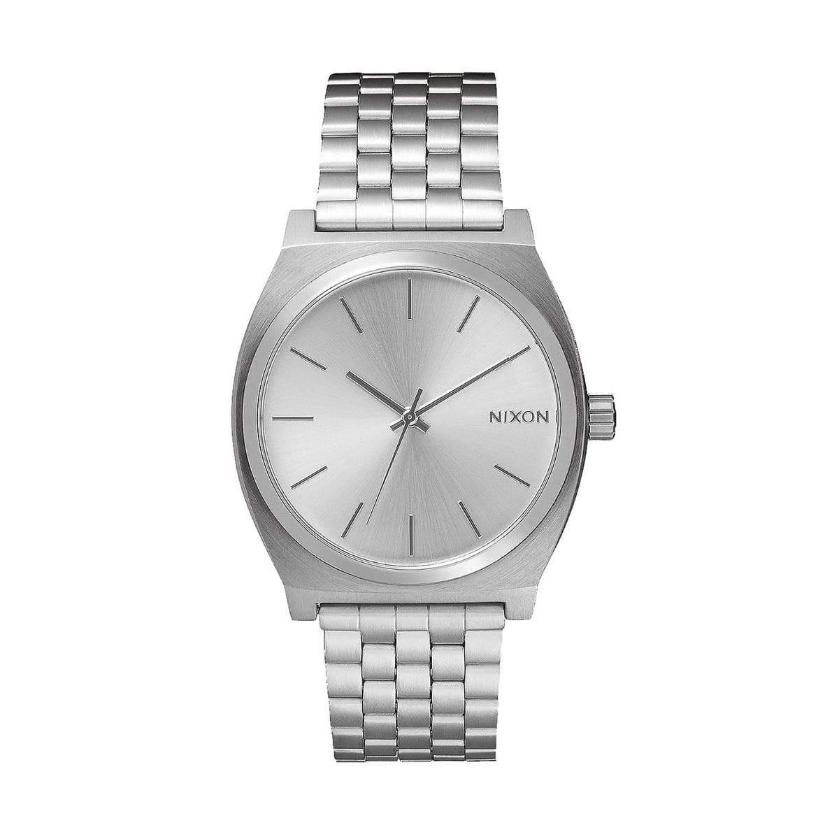 Silver Custom Nixon Time Teller Watch