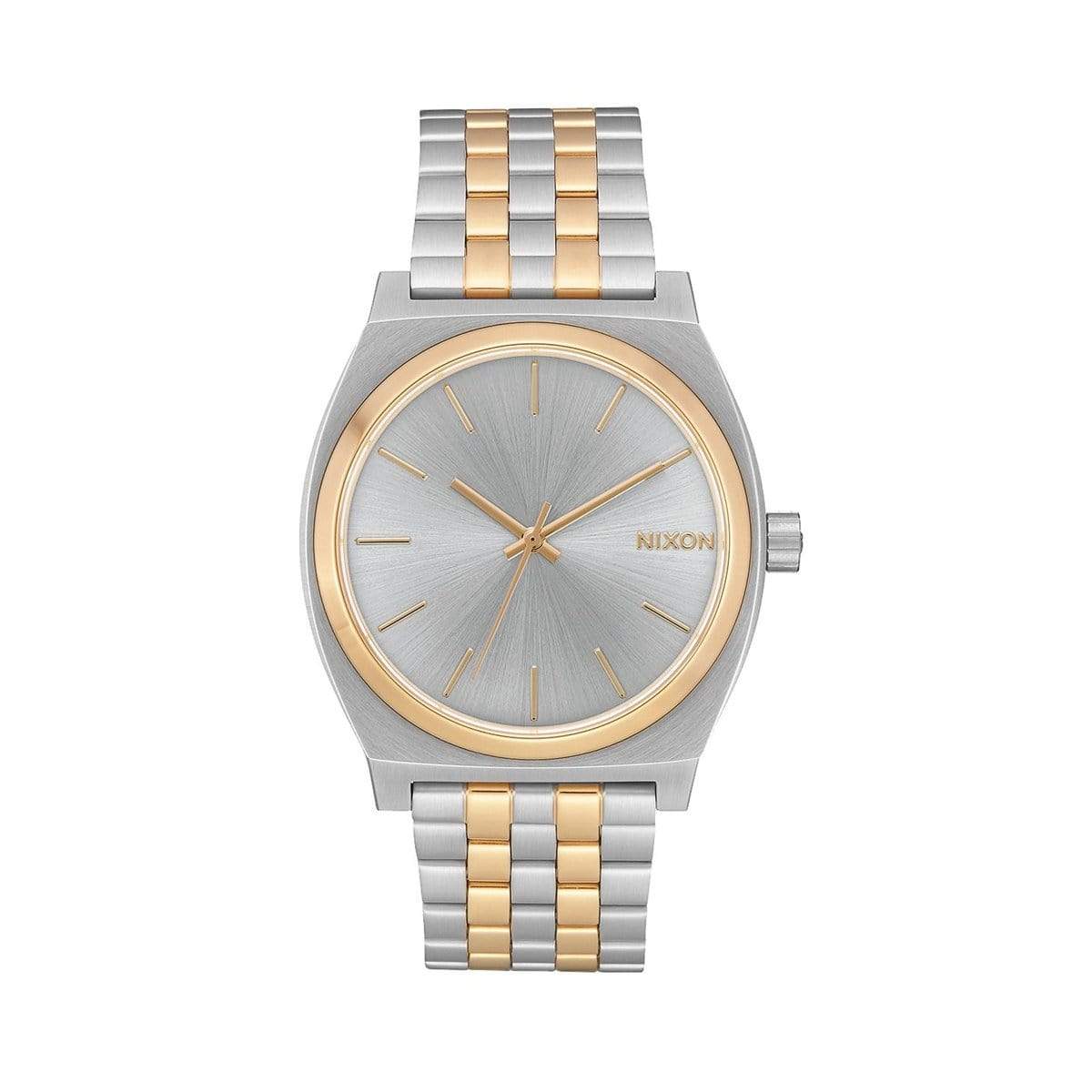 Silver/Gold Custom Nixon Time Teller Watch