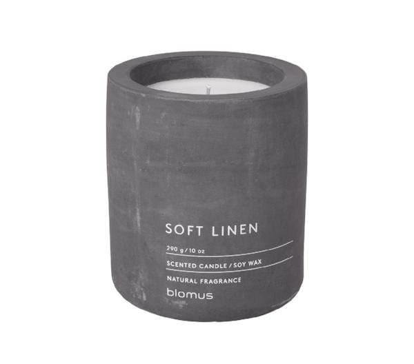 Soft Linen Custom Concrete Candle