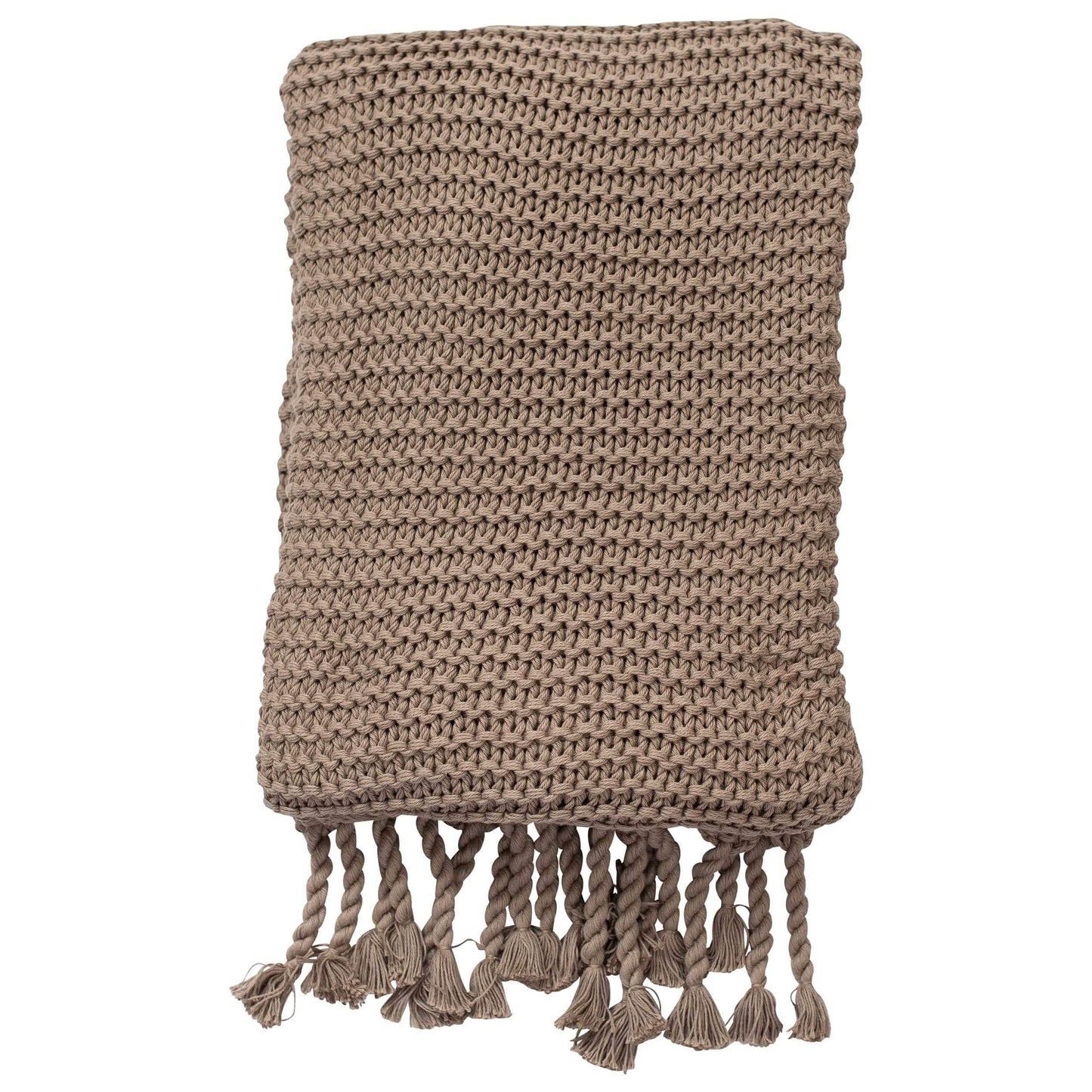 Stone Custom Organic Cotton Comfy Knit Throw